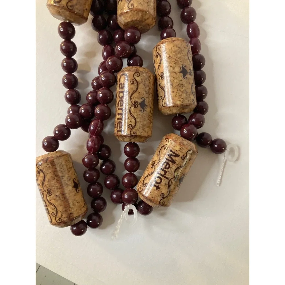 Kurt S Adler Wine Cork Garland‎ 8FT 2.43M Decorative Holiday Christmas